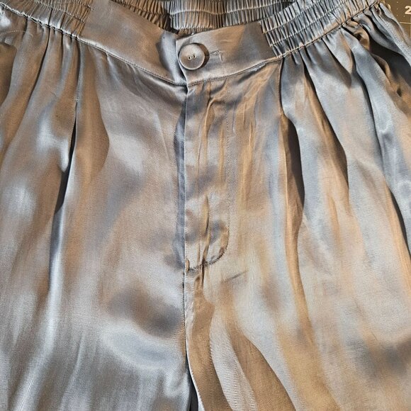Johnny Was Women Silver Gray Pull on Pants XS Quiet Luxury Resortcore Boho Chic - Picture 4 of 16